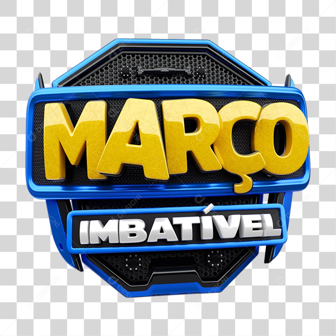 Selo 3 Março Imbatível PNG Transparente