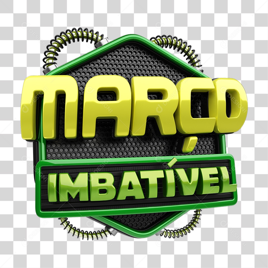 Selo 3 Março Imbatível PNG Transparente