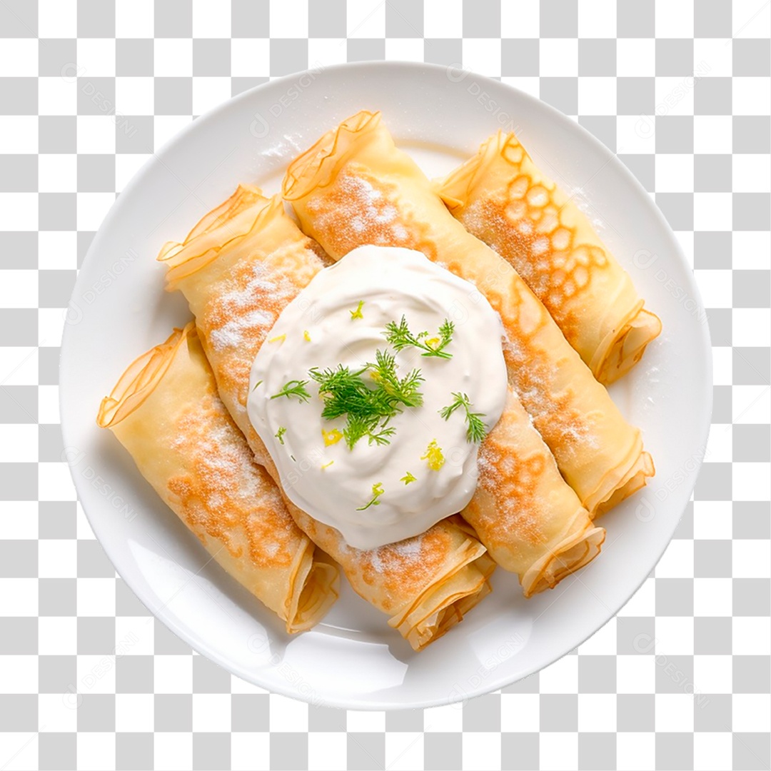 Prato de Panquecas PNG Transparente