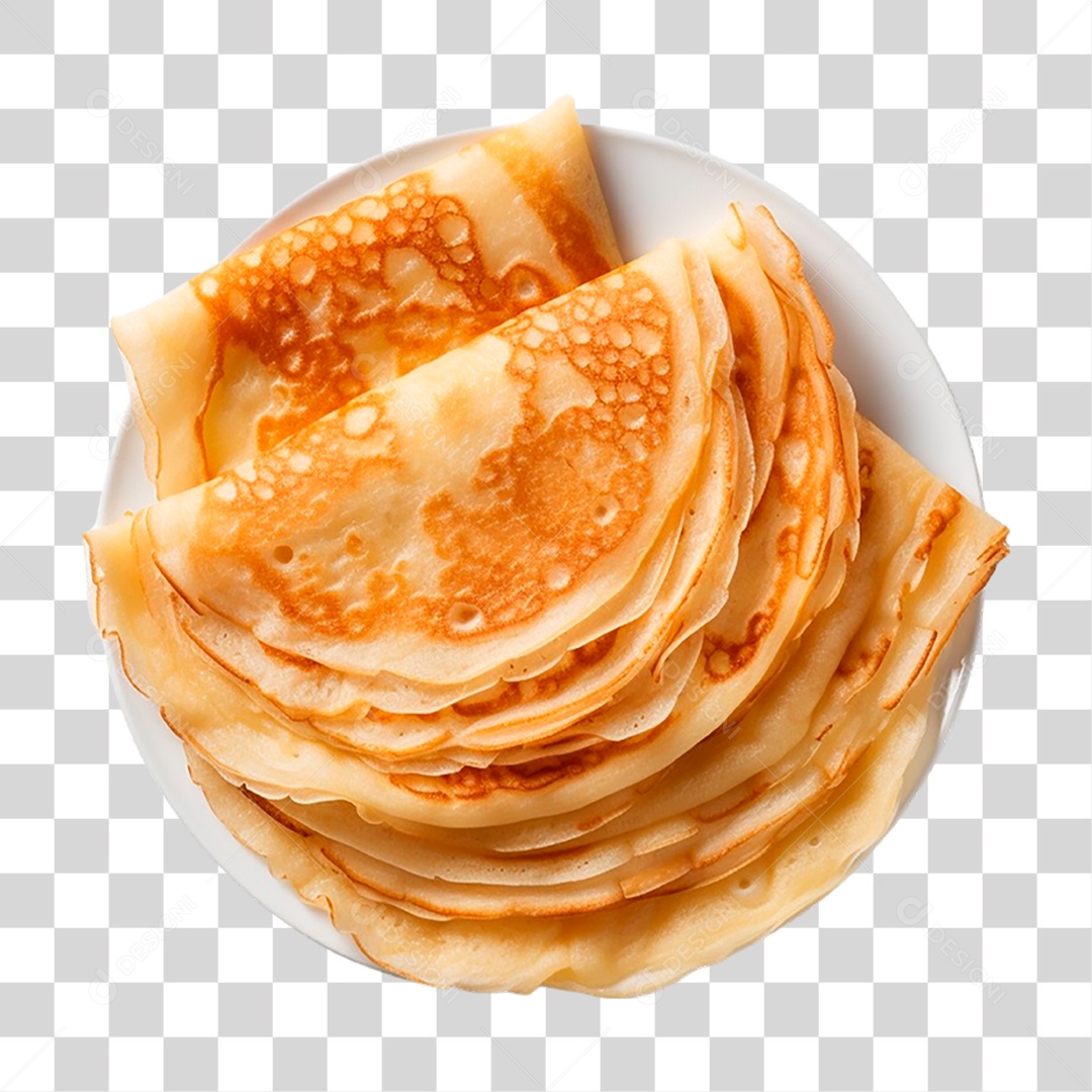 Prato de Panquecas PNG Transparente
