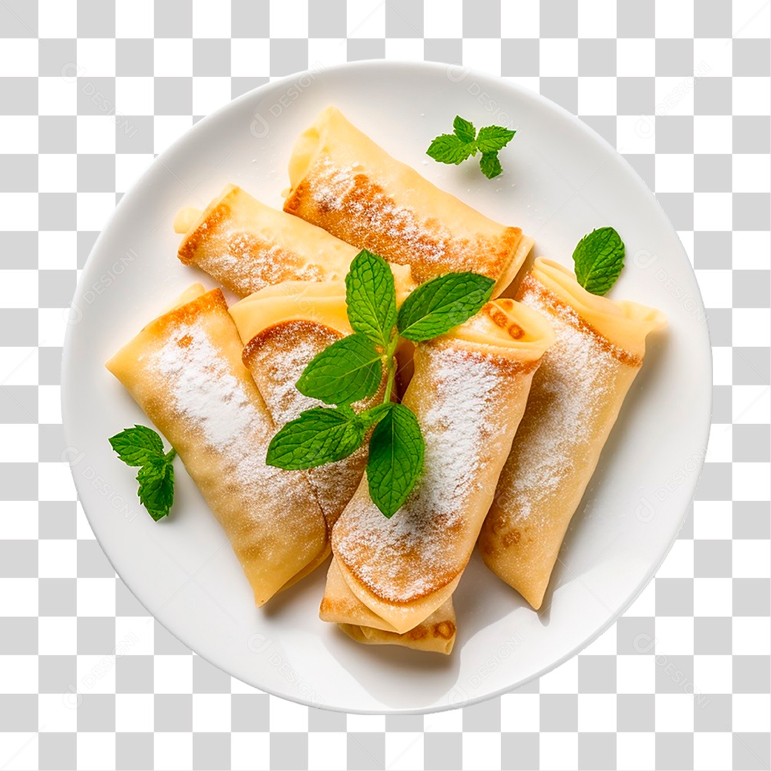 Prato de Panquecas PNG Transparente