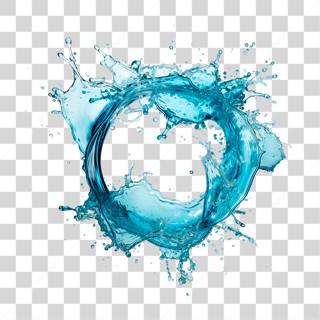Splash de Água PNG Transparente