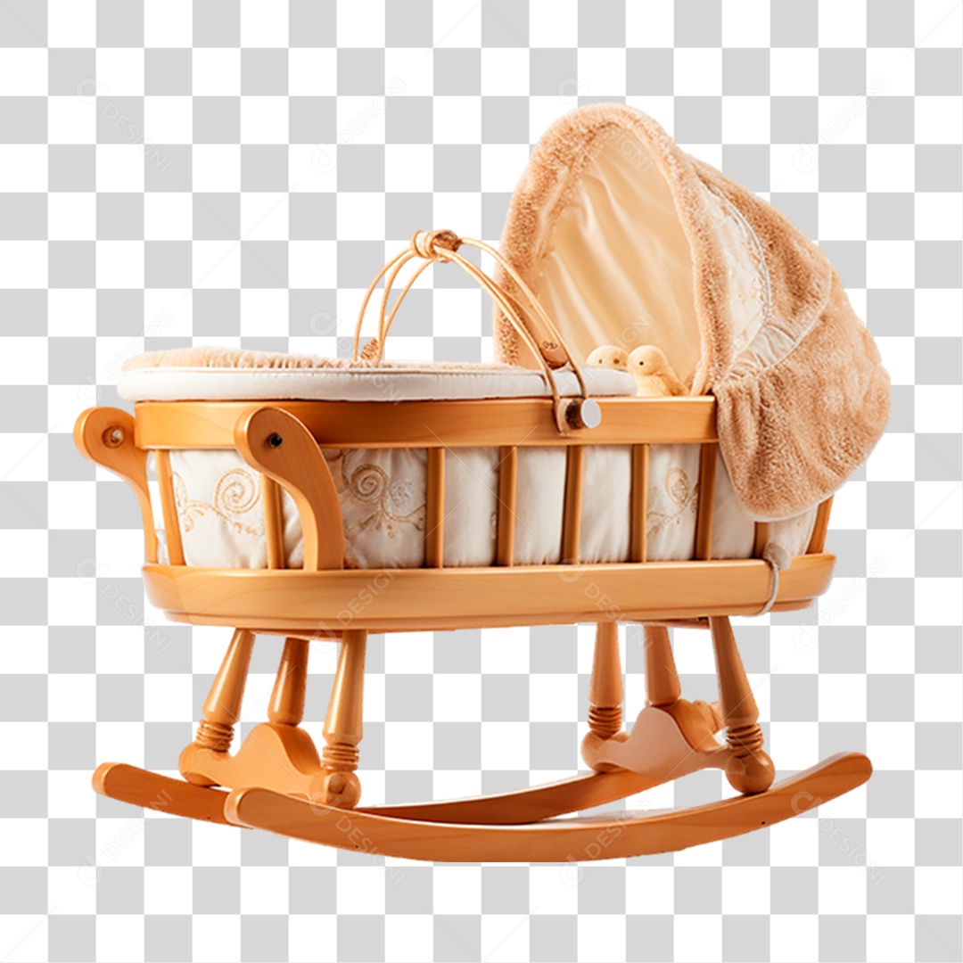 Berço de Vime PNG Transparente