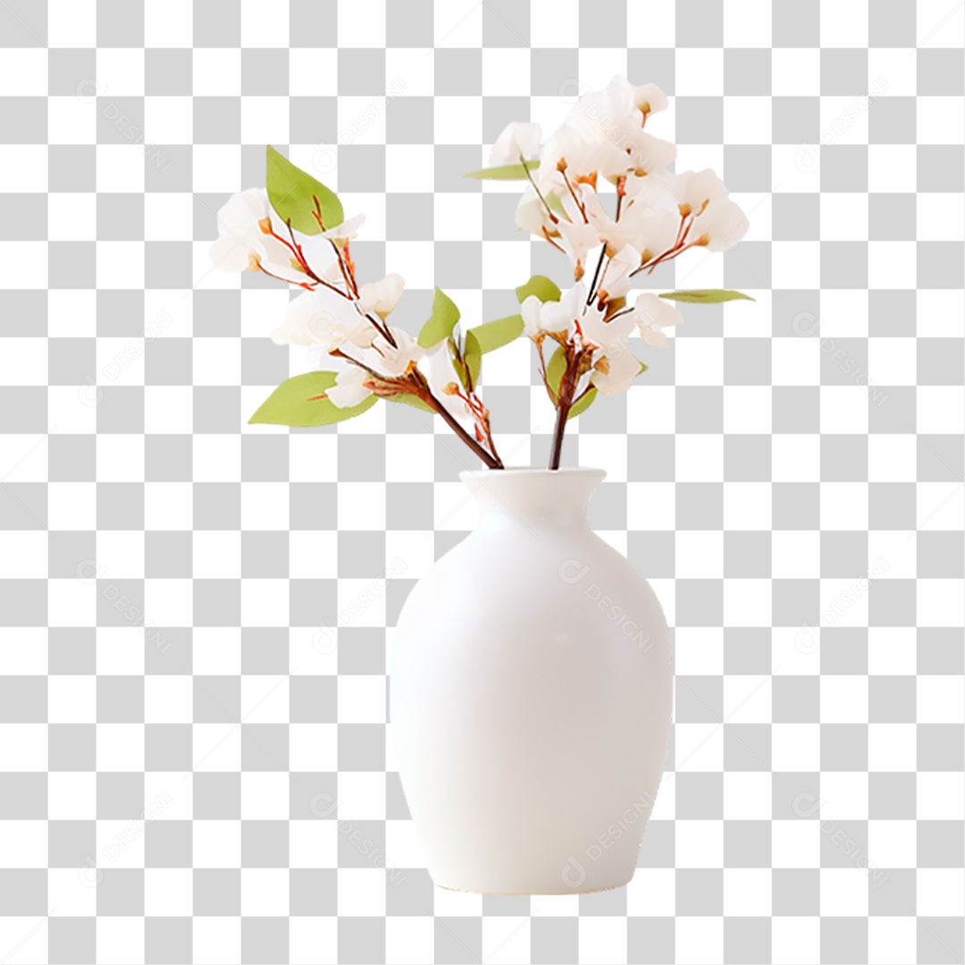 Vaso de Flor PNG Transparente