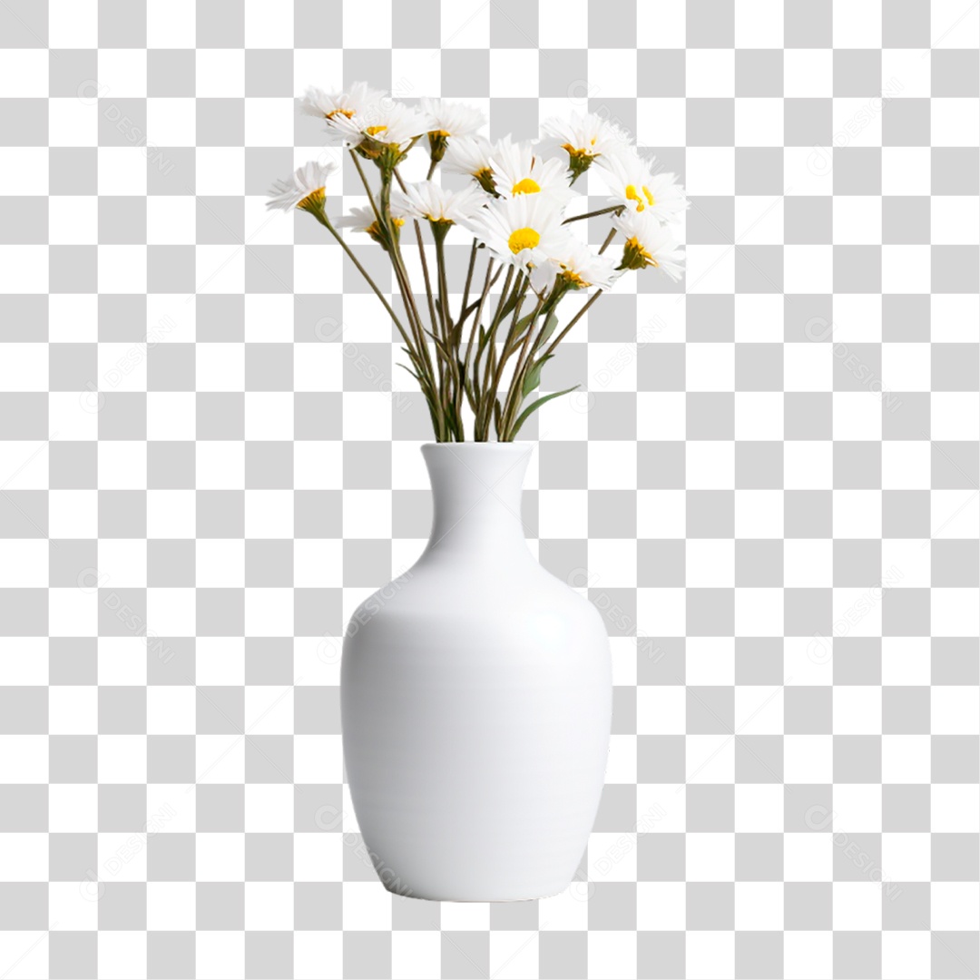 Vaso de Flor PNG Transparente
