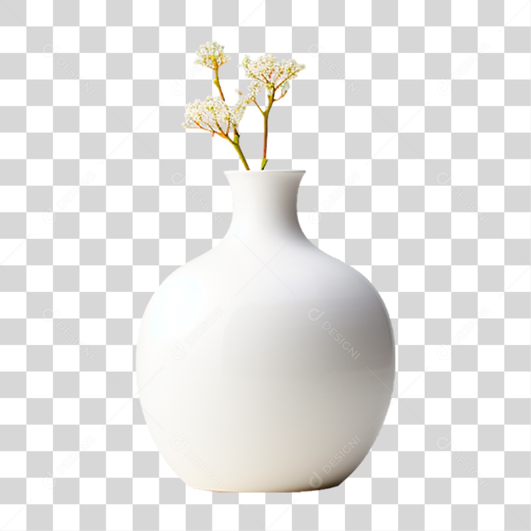 Vaso de Flor PNG Transparente