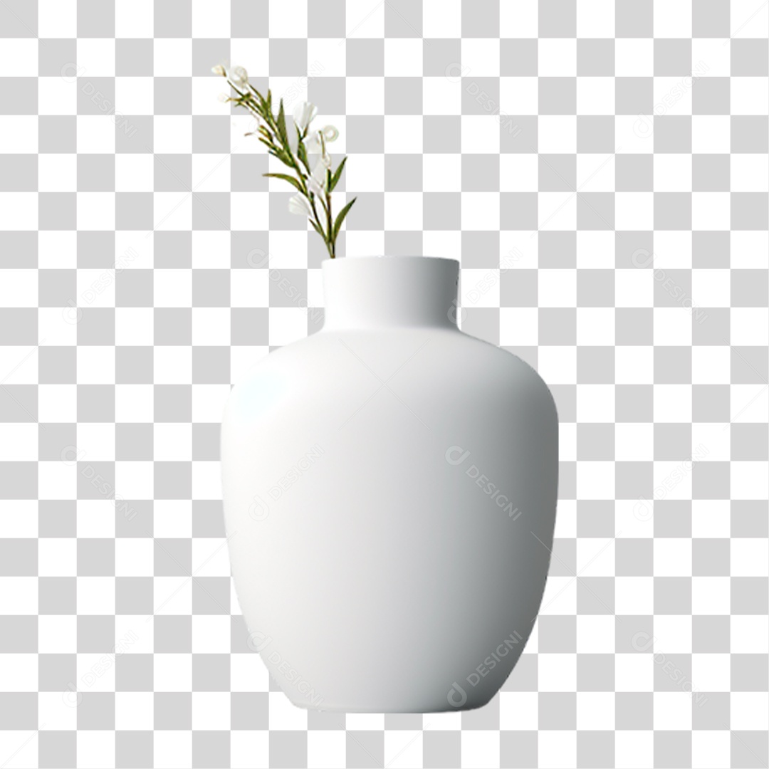 Vaso de Flor PNG Transparente