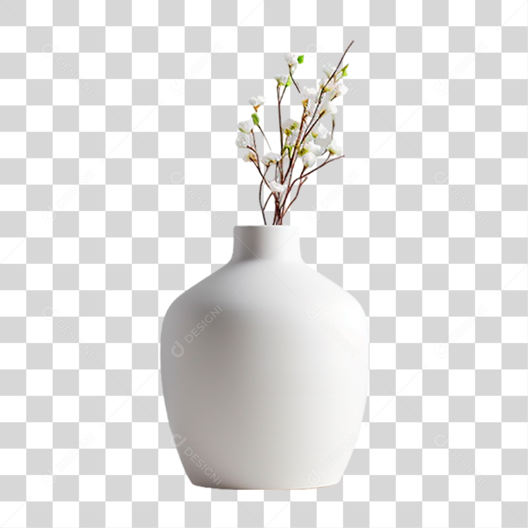 Vaso de Flor PNG Transparente