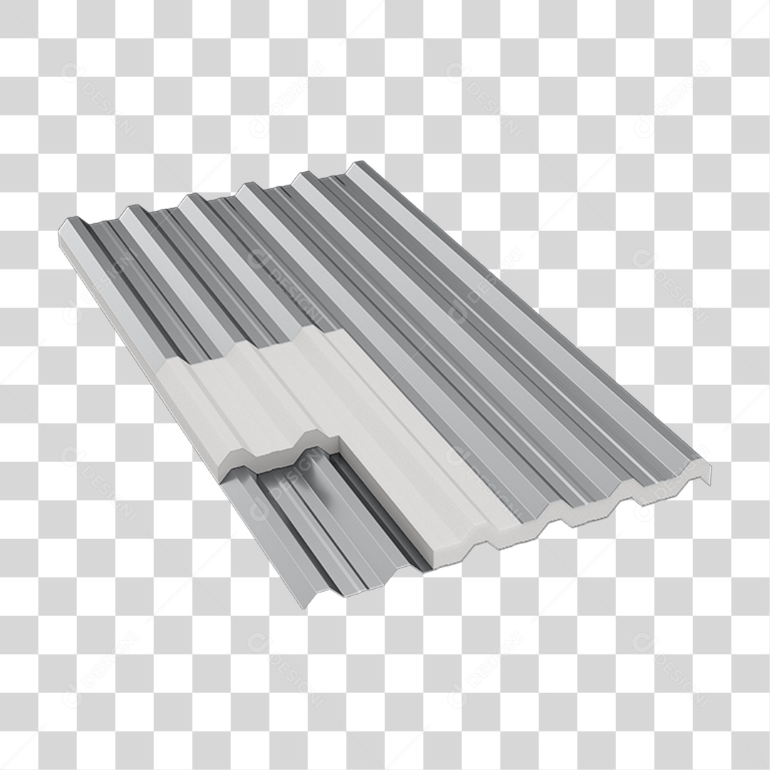 Telha de Zinco Telhado PNG Transparente