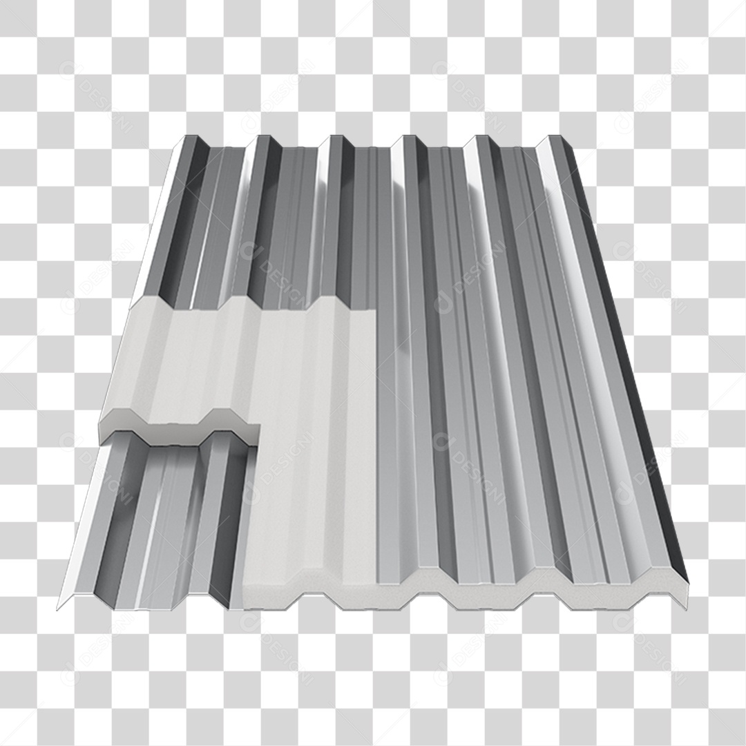 Telha de Zinco Telhado PNG Transparente