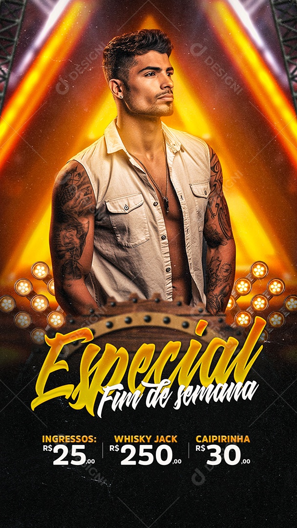 Story Flyer Especial Fim de Semana Social Media PSD Editável