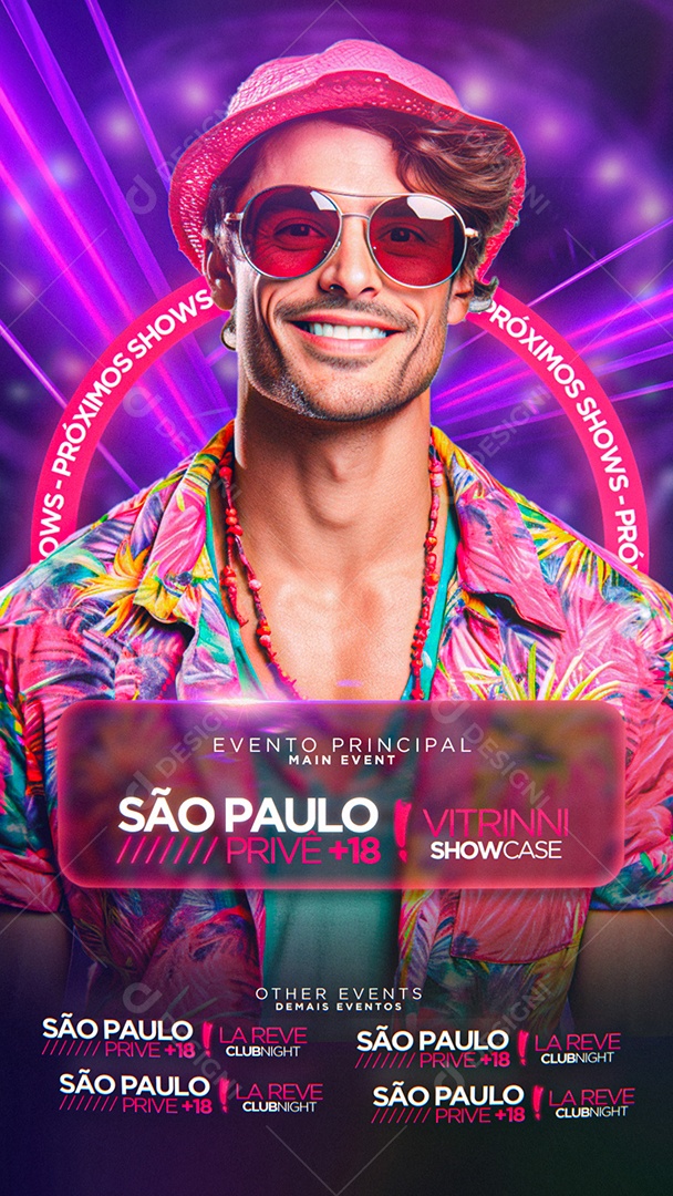 Story Flyer Próximos Shows Evento Principal Social Media PSD Editável