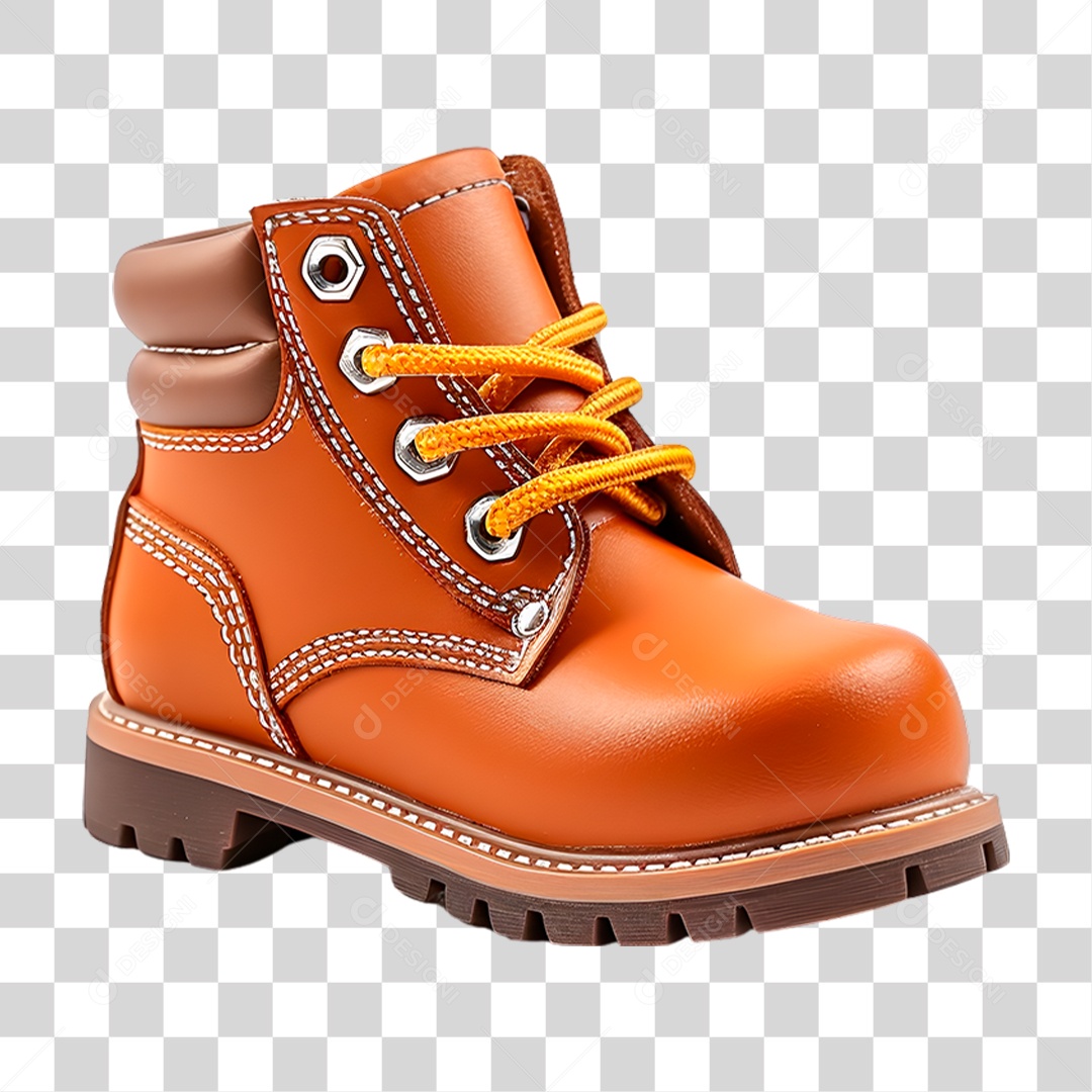 Bota de Couro PNG Transparente