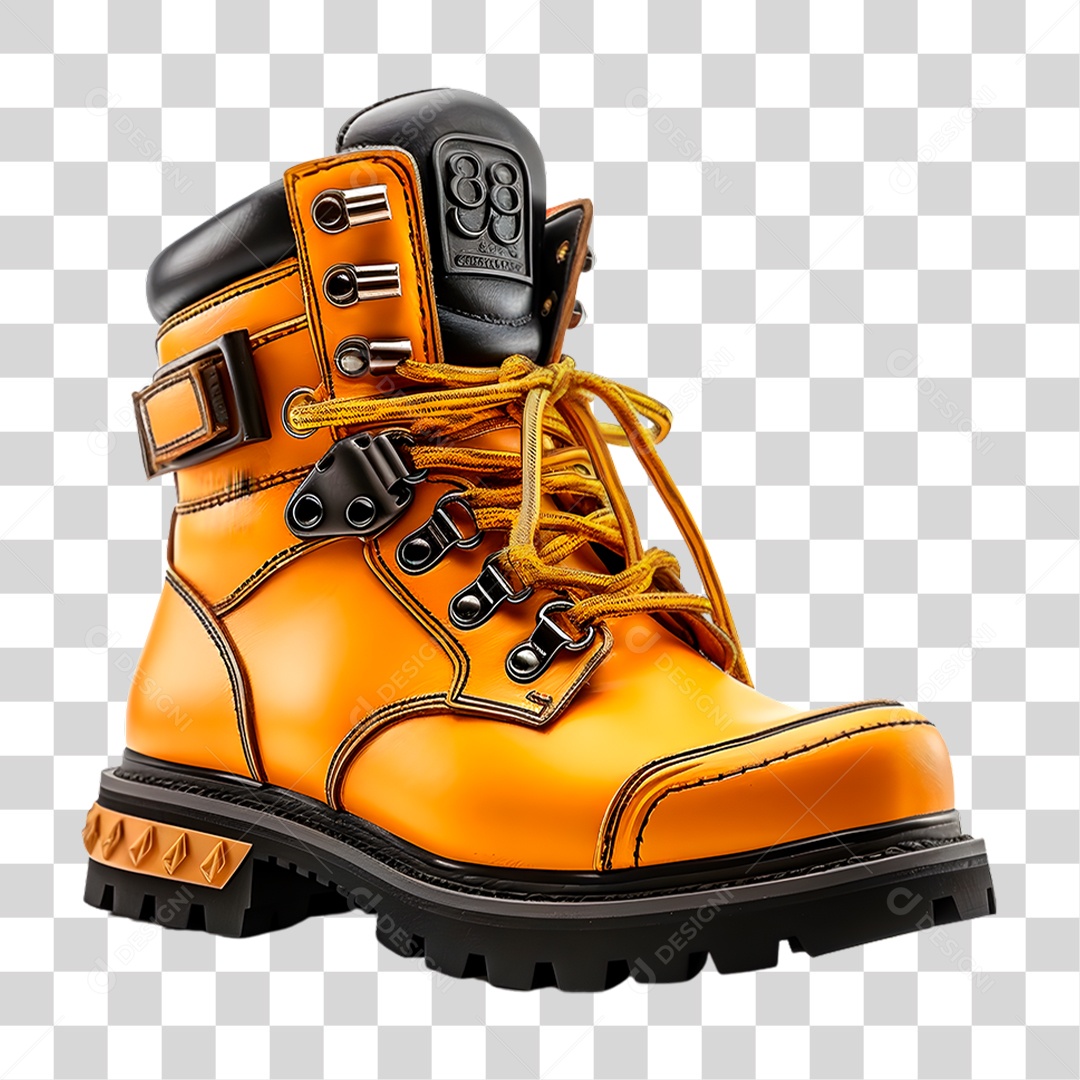 Bota de Couro PNG Transparente