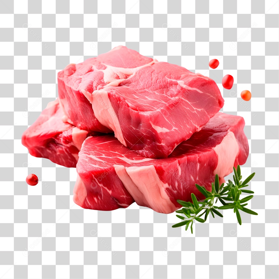 Carne Crua PNG Transparente