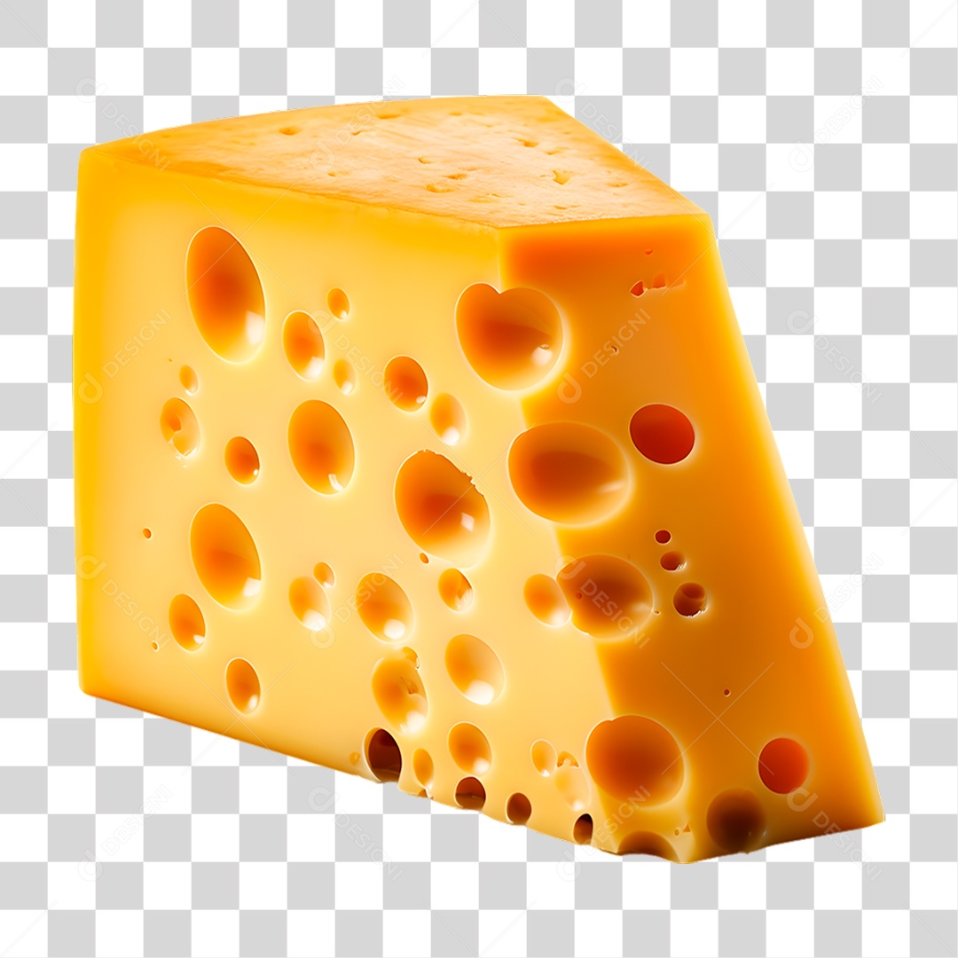 Pedaço de Queijo PNG Transparente