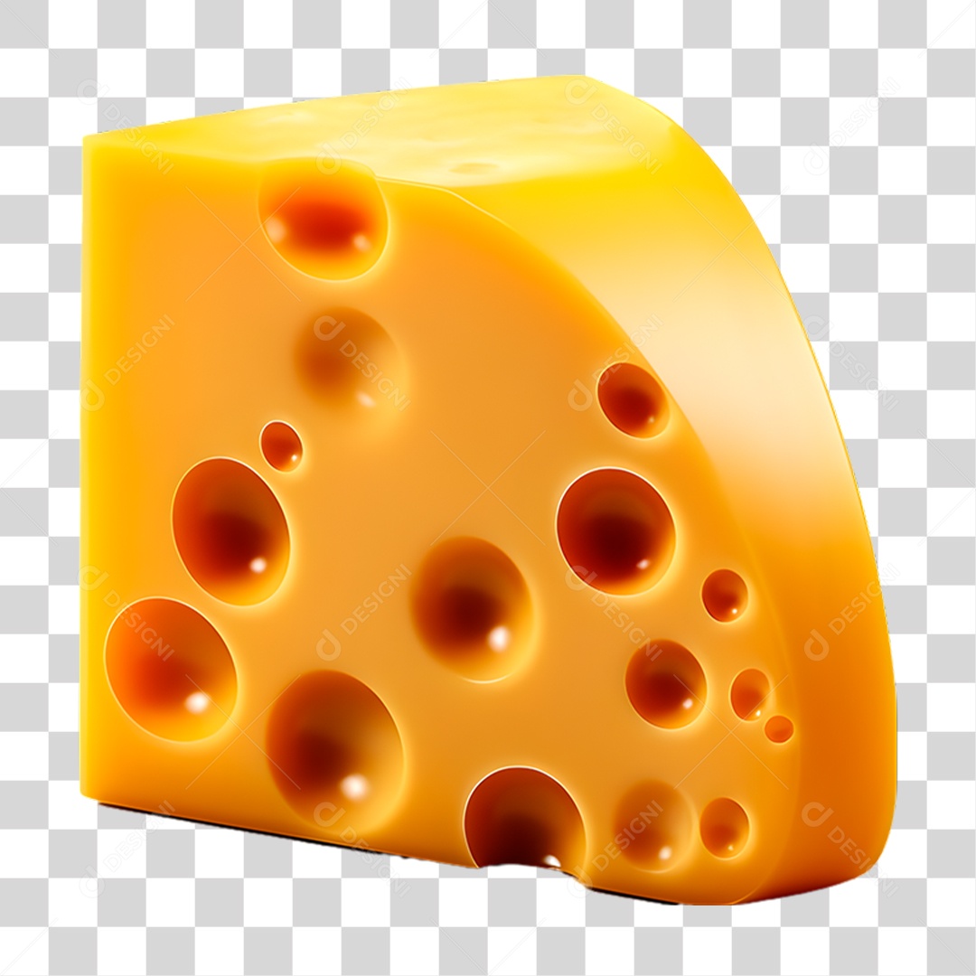 Pedaço de Queijo PNG Transparente
