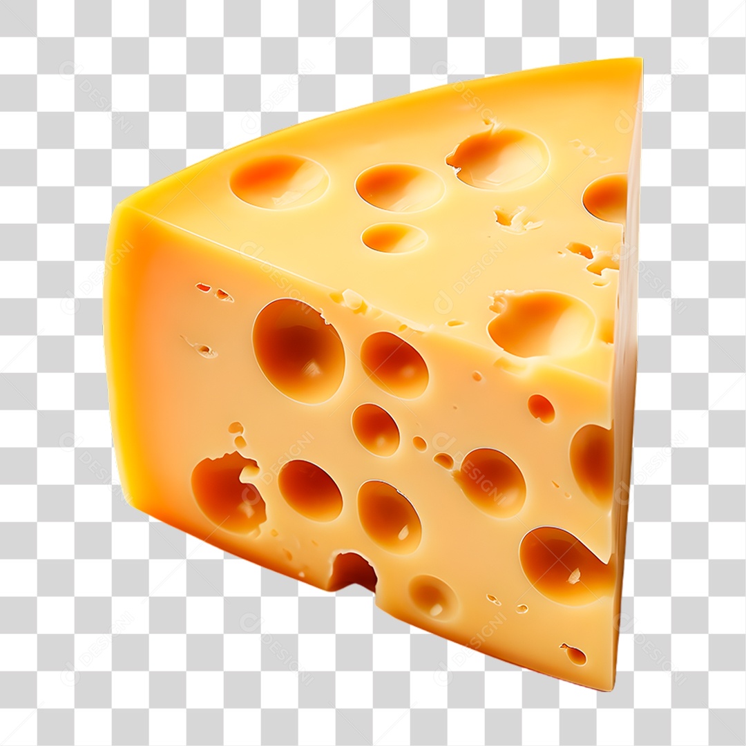 Pedaço de Queijo PNG Transparente