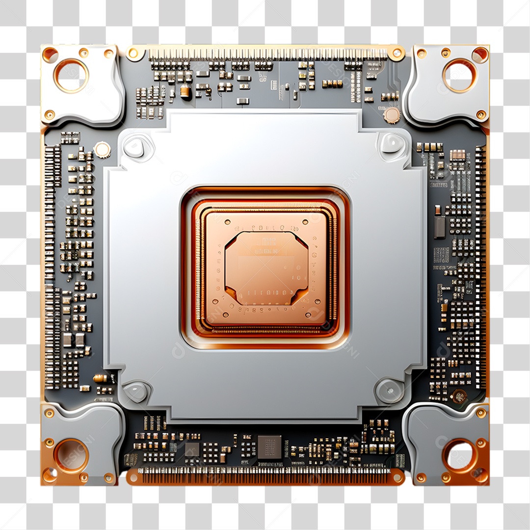 Chip Placa PNG Transparente