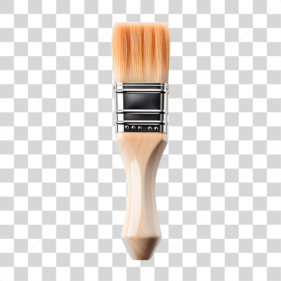 Pincel de Madeira PNG Transparente