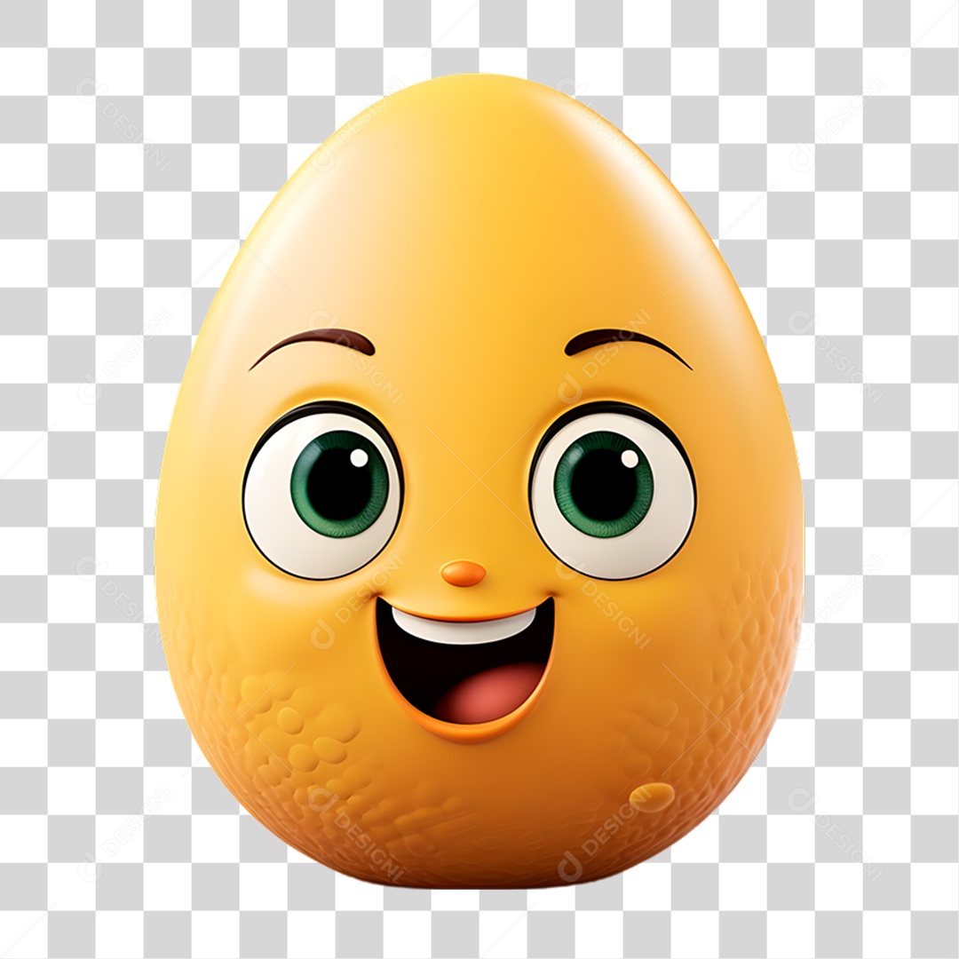 Mascote Ovo PNG Transparente