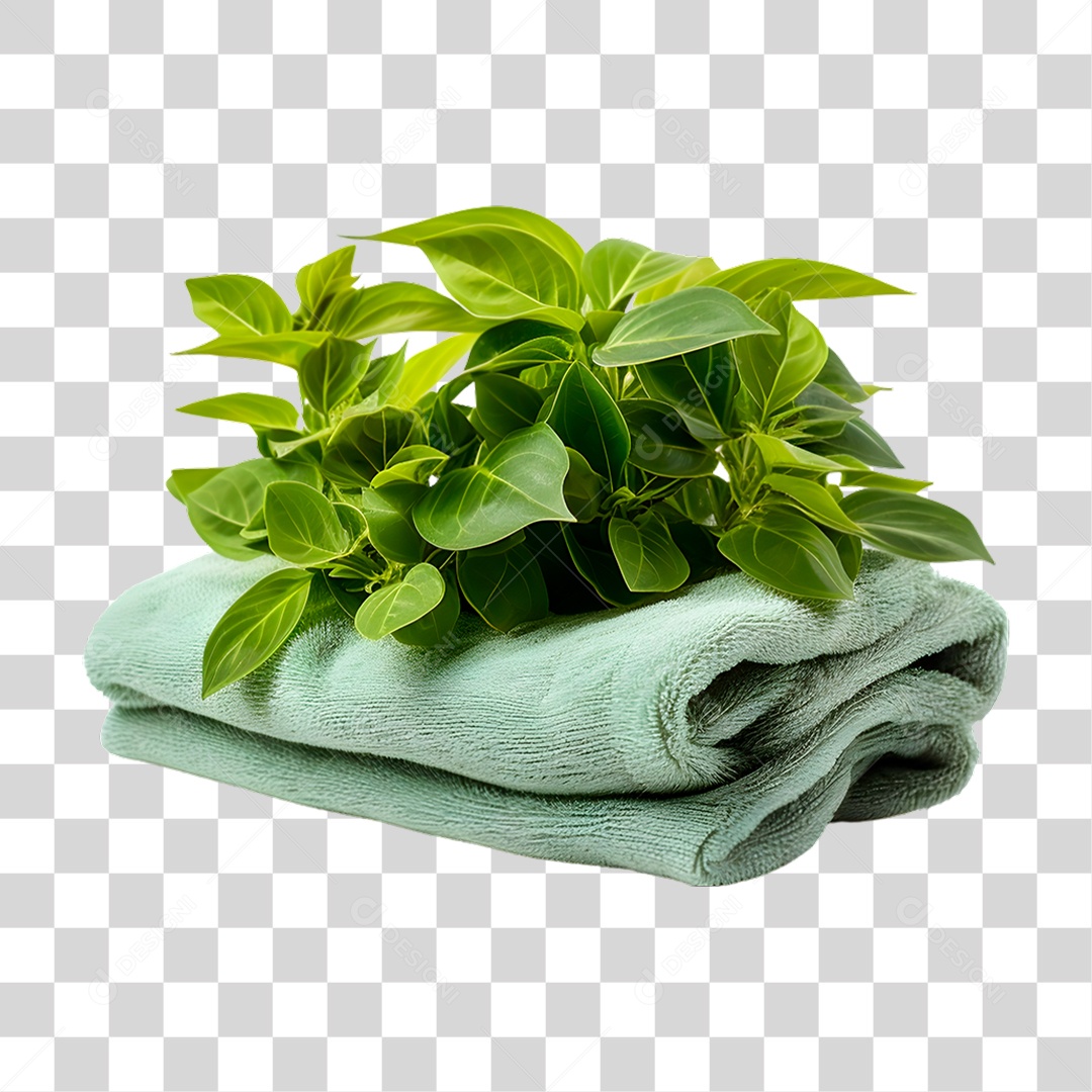 Folhas de Manjericão PNG Transparente