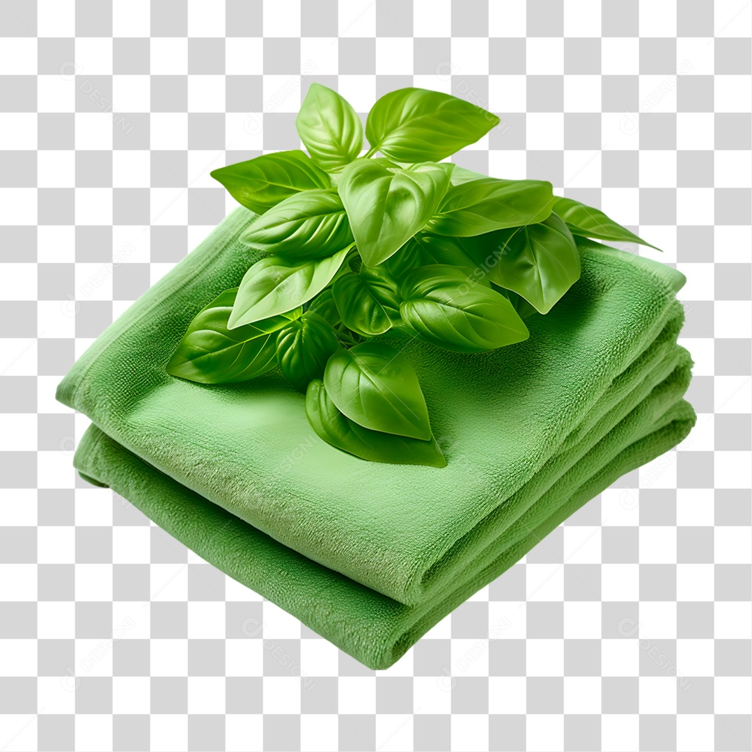 Folhas de Manjericão PNG Transparente