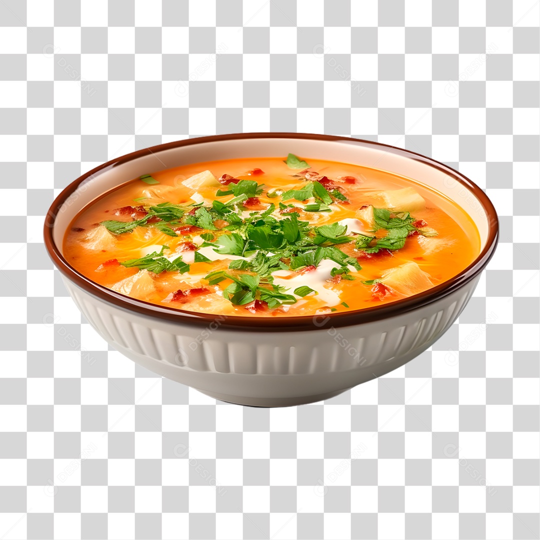 Tigela de Sopa PNG Transparente