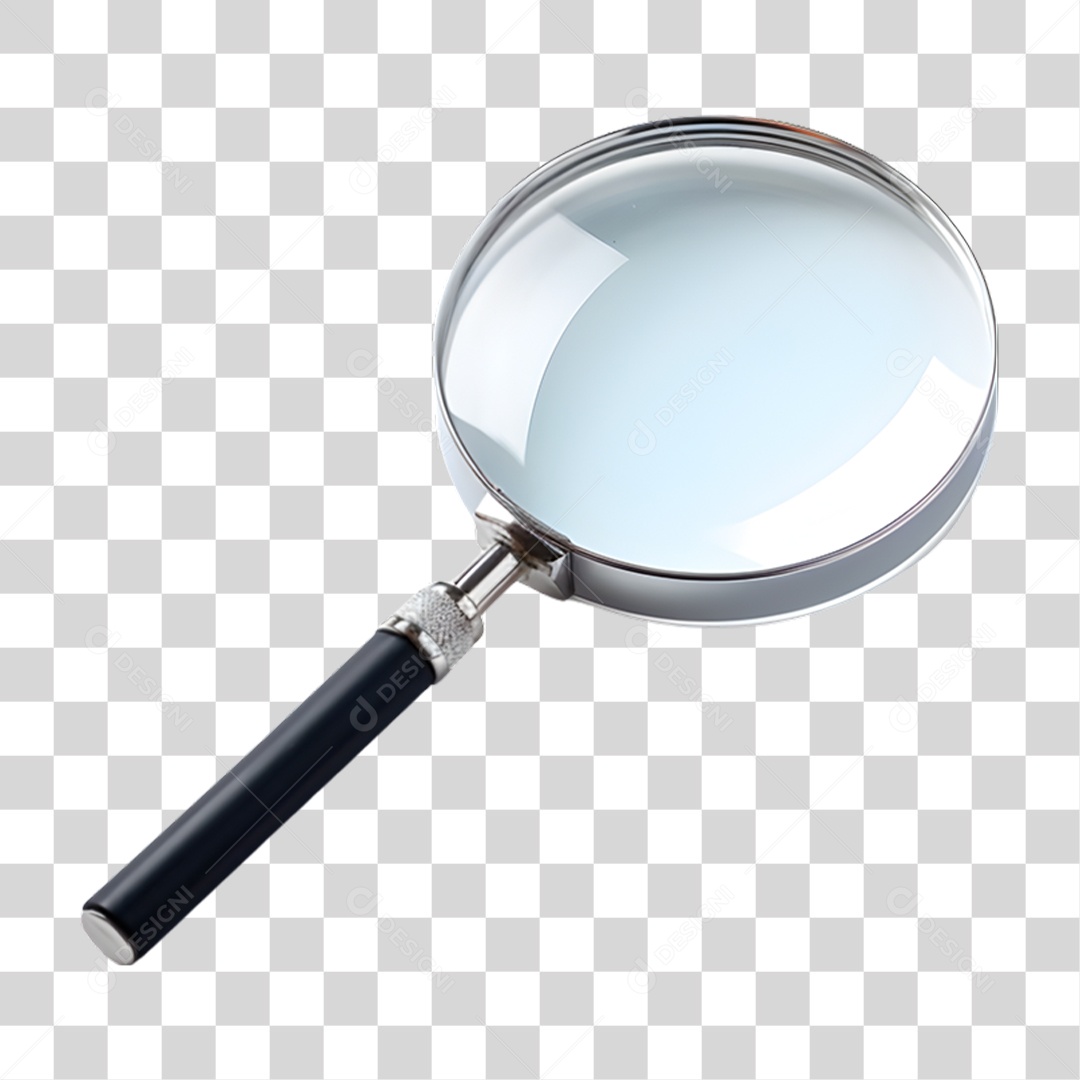 Lupa Metálica PNG Transparente