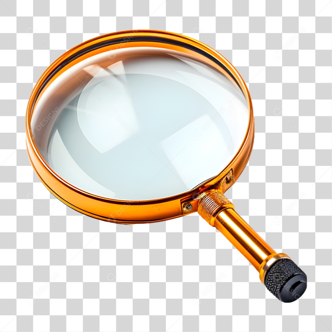 Lupa Metálica PNG Transparente
