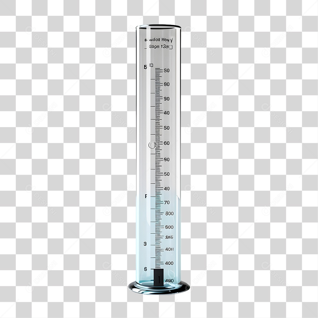 Frasco com Liquido Azul PNG Transparente