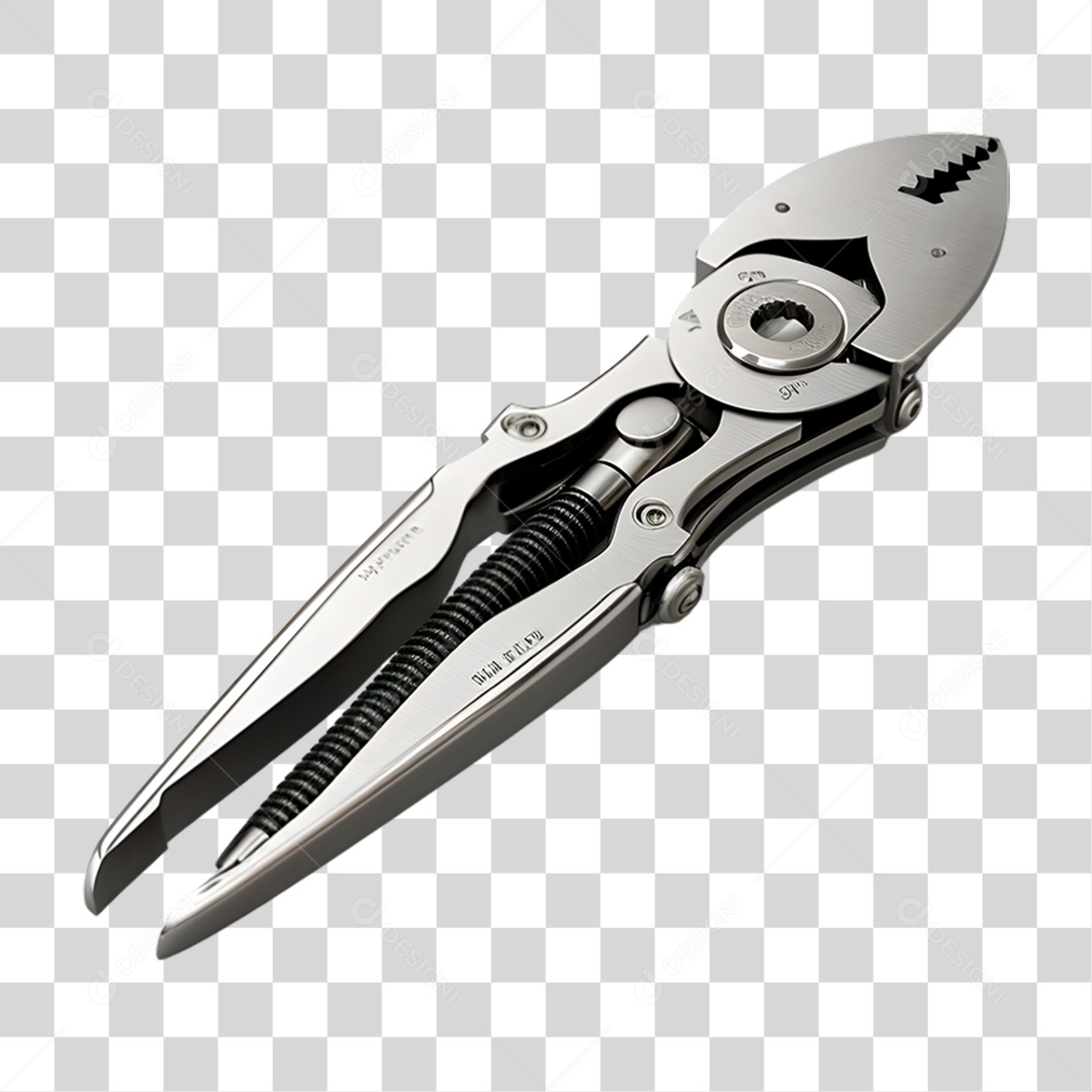 Alicate Metálico PNG Transparente