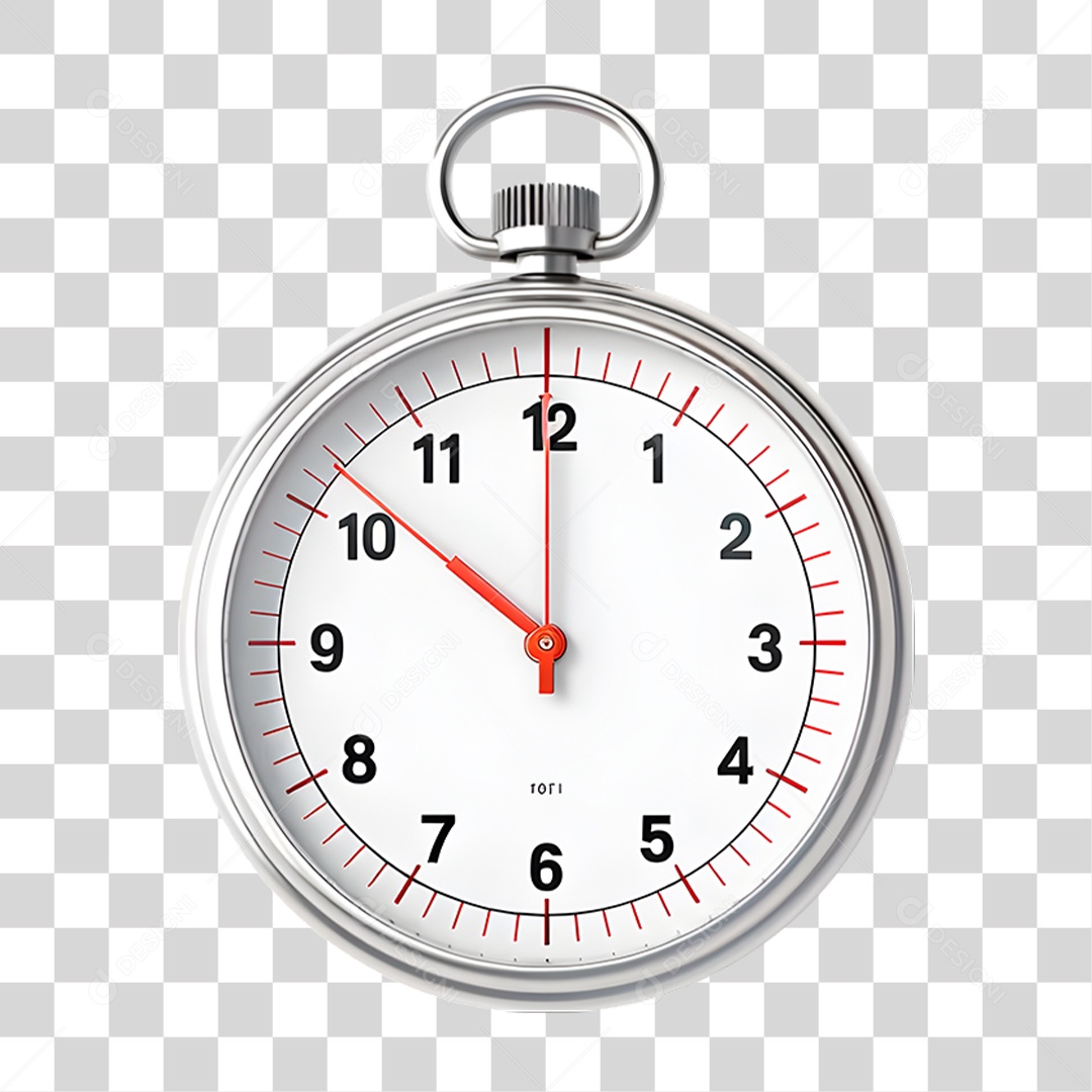 Cronômetro Vermelho PNG Transparente