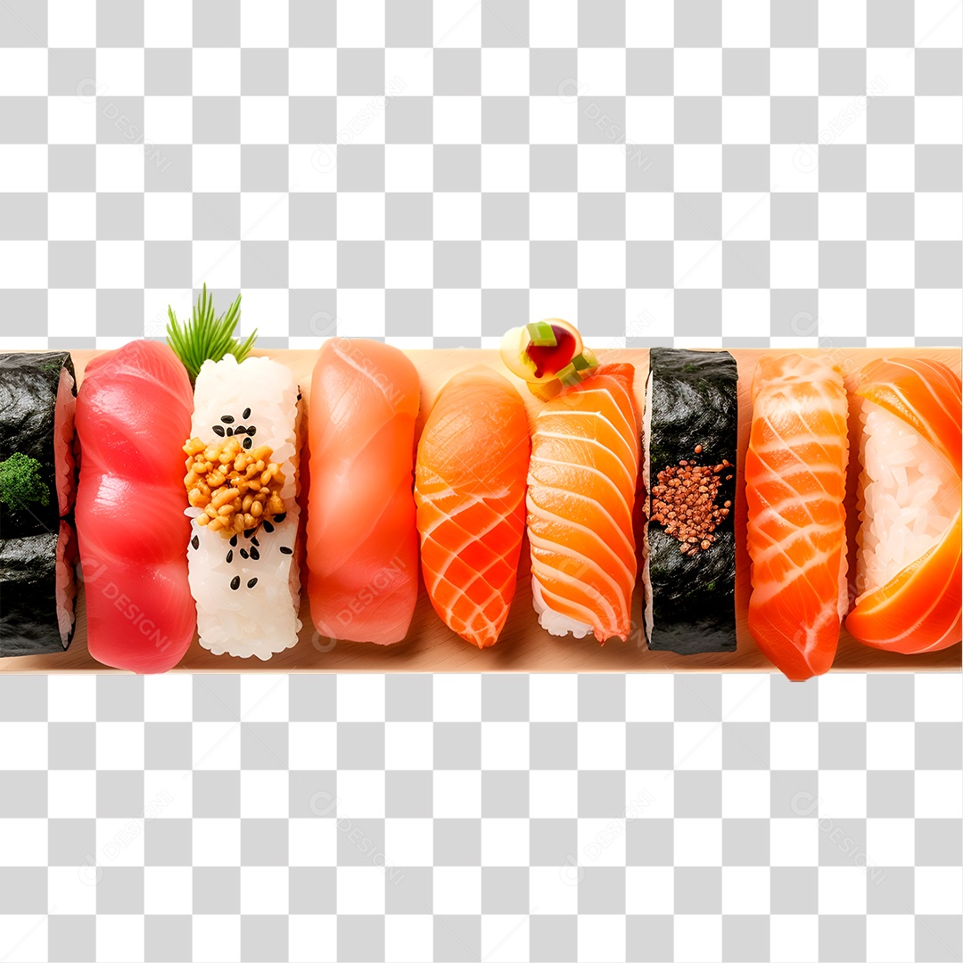 Porção de Sushi PNG Transparente