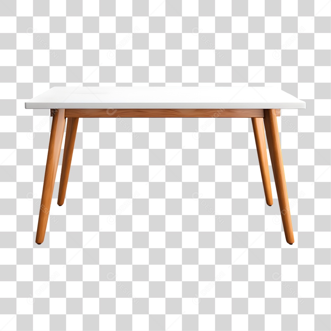 Mesa de Madeira PNG Transparente