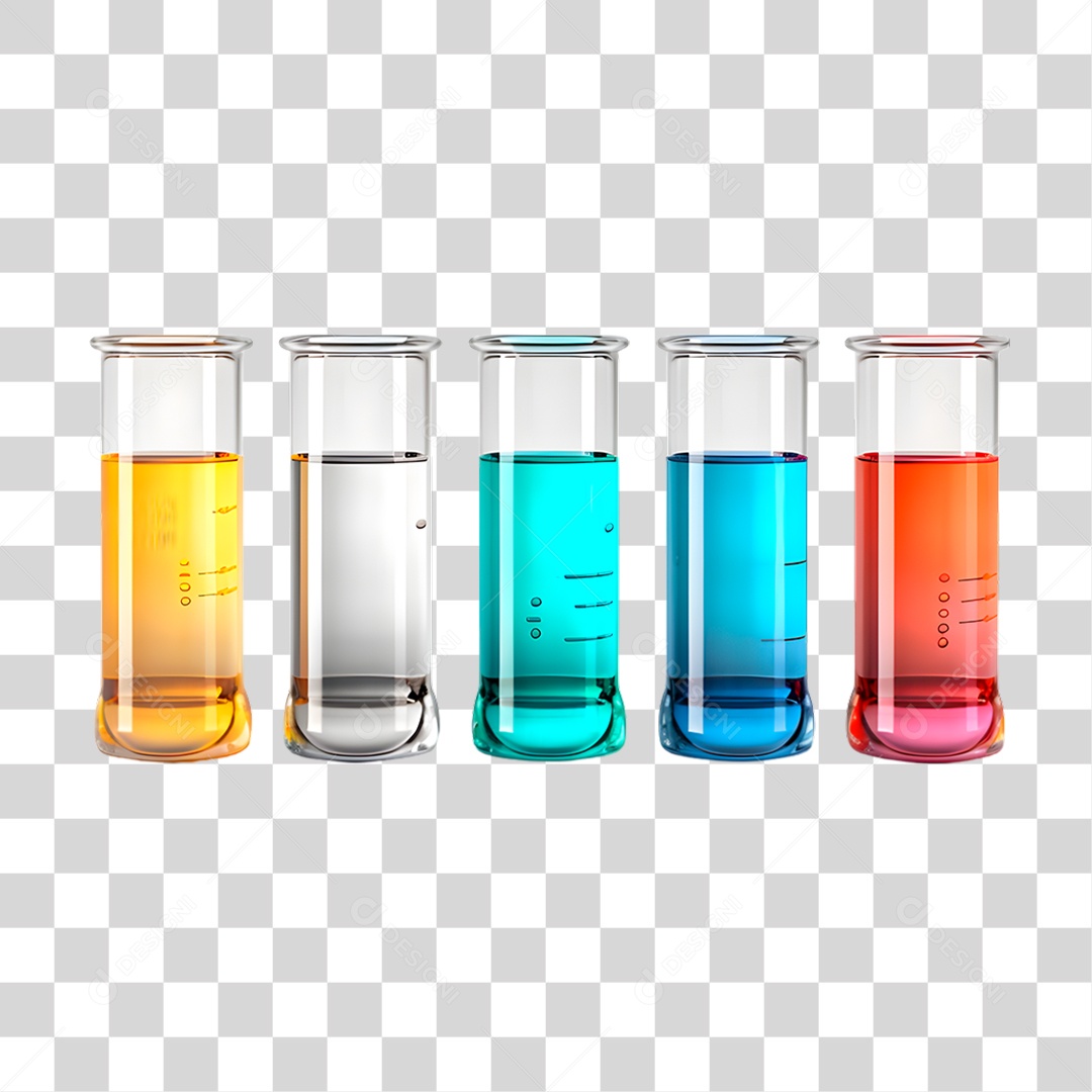 Tubos com Líquidos PNG Transparente
