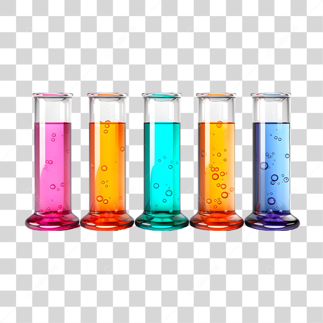 Tubos com Líquidos PNG Transparente