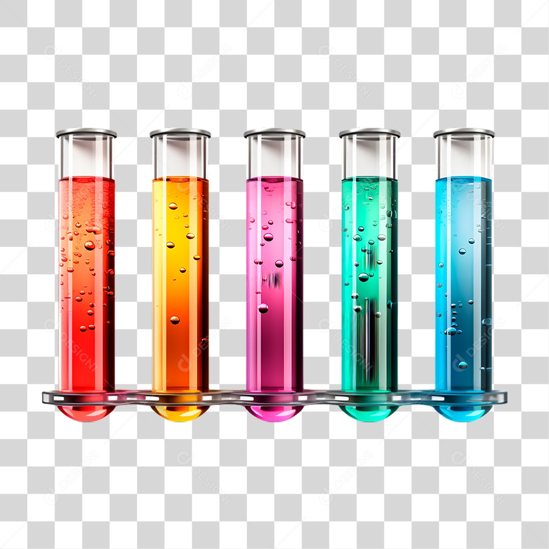 Tubos com Líquidos PNG Transparente