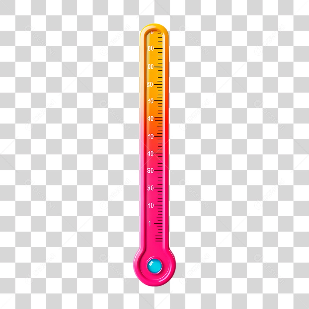 Termômetro Colorido PNG Transparente