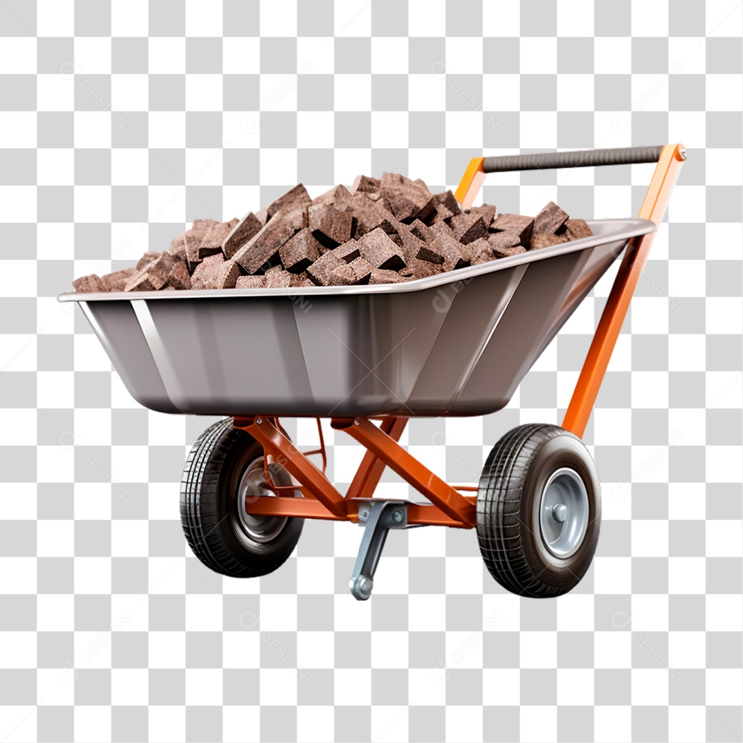 Carrinho de Mão PNG Transparente