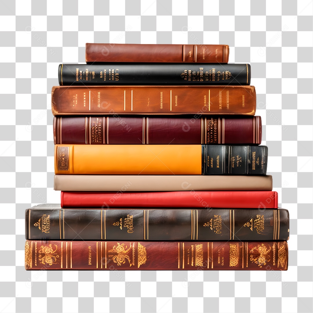 Pilha de Livros PNG Transparente