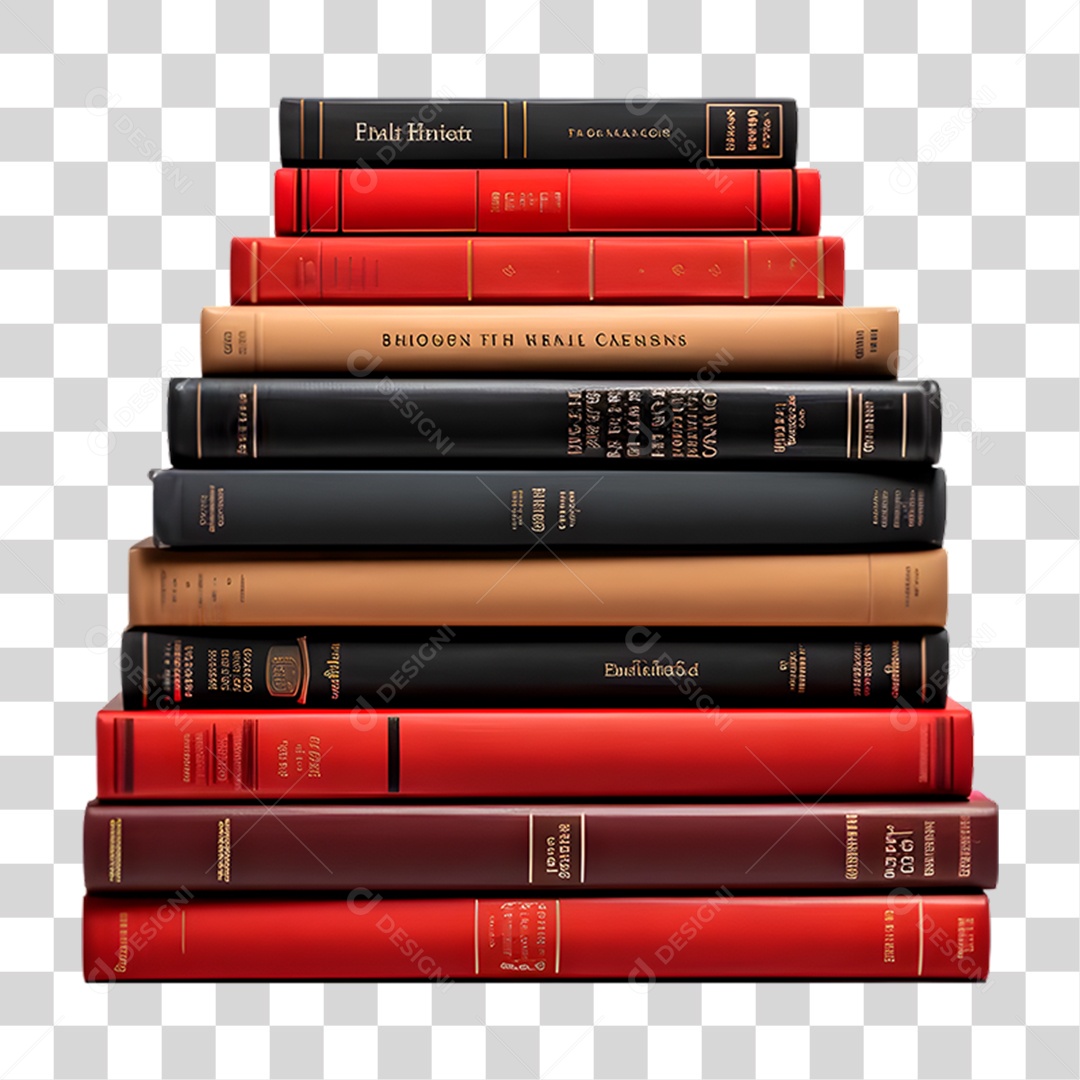 Pilha de Livros PNG Transparente