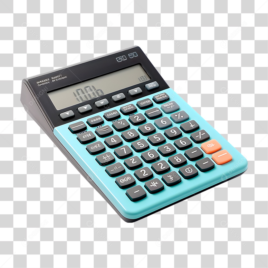 Calculadora Azul PNG Transparente