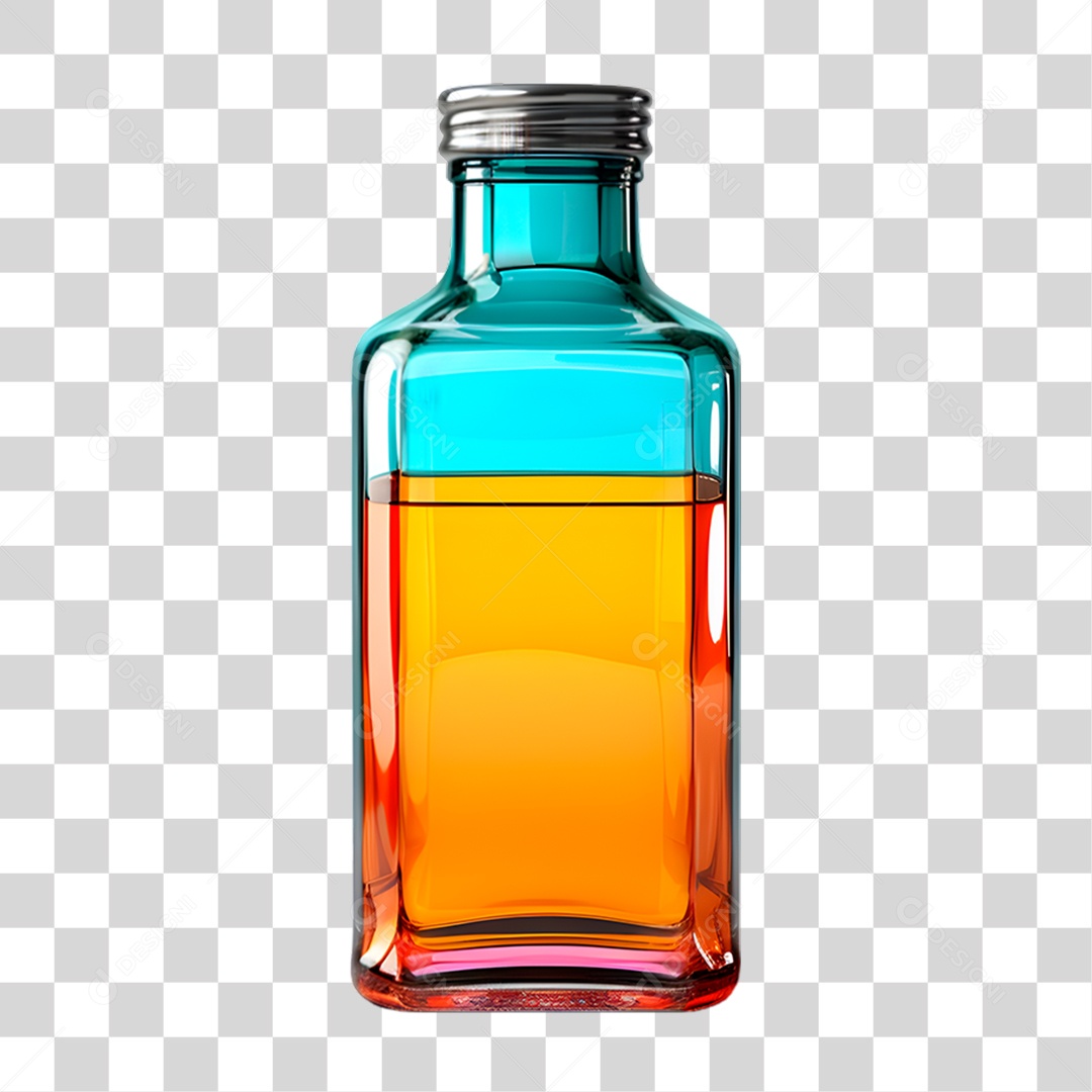 Garrafa de Vidro PNG Transparente