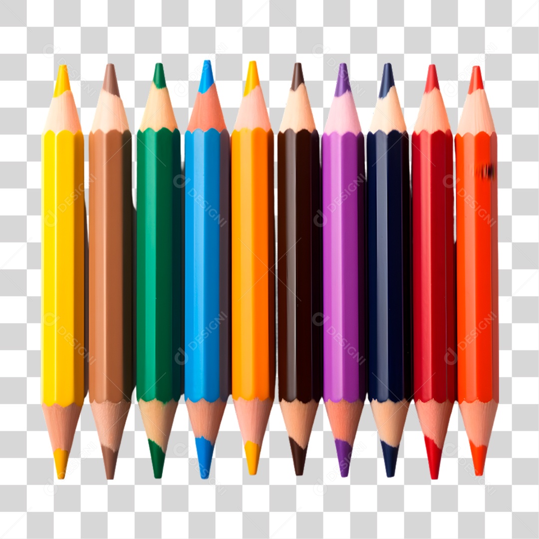 Lápis de Cores PNG Transparente