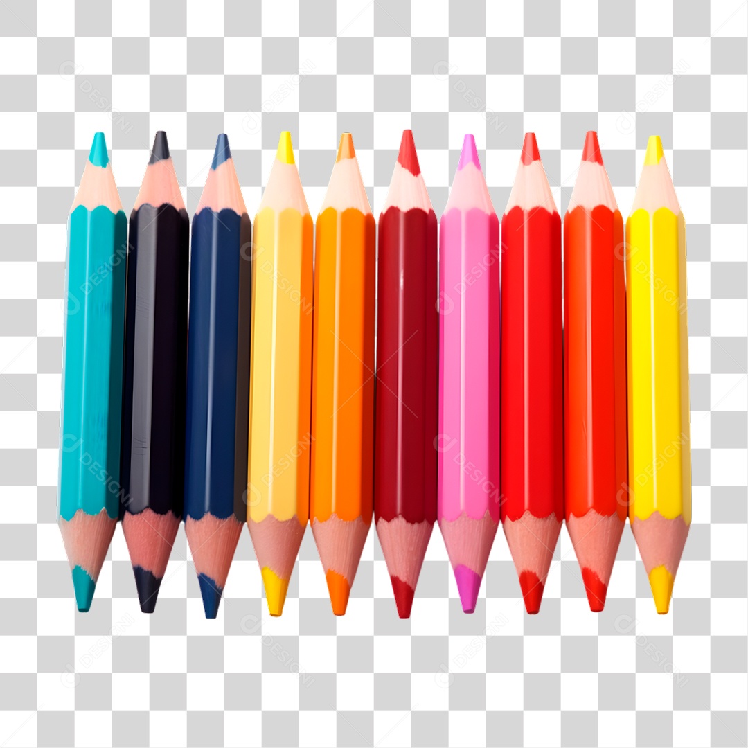 Lápis de Cores PNG Transparente