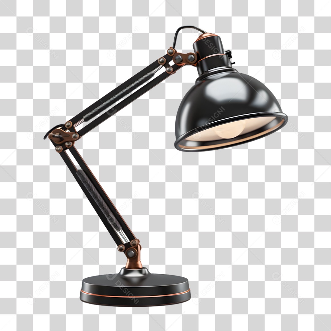 Abajur Preto PNG Transparente