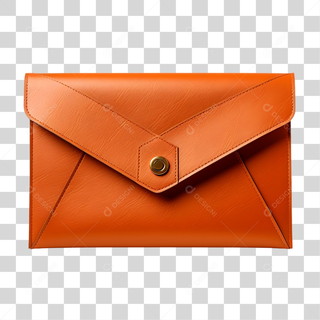 Envelope Laranja PNG Transparente
