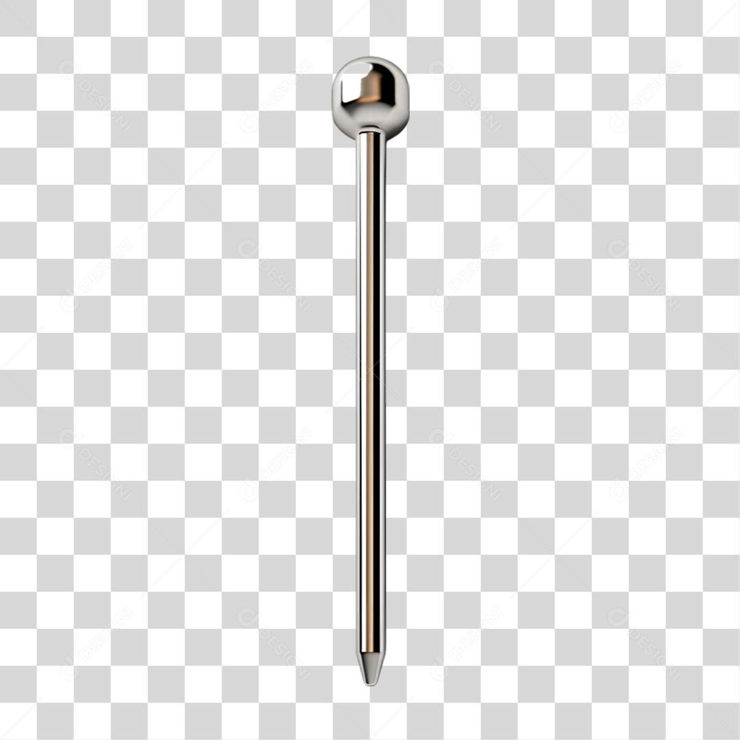 Prego Prata PNG Transparente