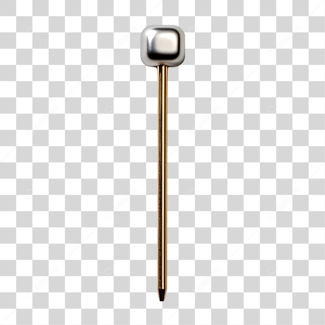 Alfinete Dourado PNG Transparente